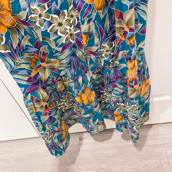 Hilo Hattie Hawaii Women's Multi Floral Maxi Dress - Picture 12 of 12